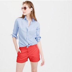 J. Crew Red 3” Chino Shorts